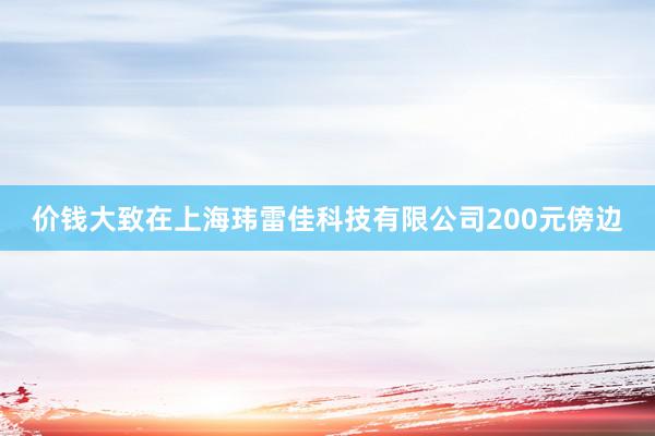 价钱大致在上海玮雷佳科技有限公司200元傍边
